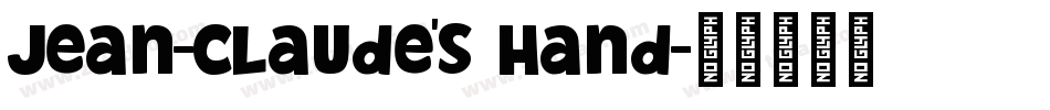 Jean-Claude's hand字体转换